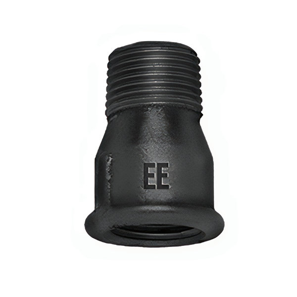 Przedłużka równoprzelotowa ODLEWNIA ZAWIERCIE 529a/529a żeliwo (czarne) 1/2'' (GW x GZ)