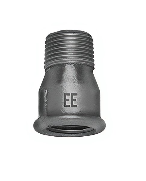 Przedłużka równoprzelotowa ODLEWNIA ZAWIERCIE 529a/529a żeliwo (ocynk) 3/8'' (GW x GZ)