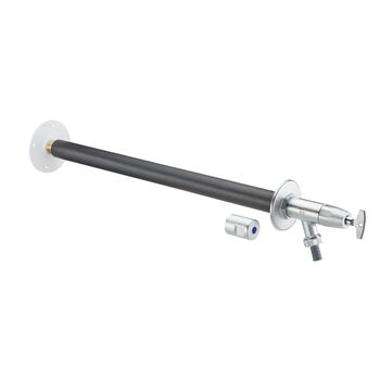 Aquastrom G DN 15, R 1/2, PN10, zawór czerpalny zewnętrzny, mrozoodporny, do montazu w ścianach o grubości od 200 do 530 mm