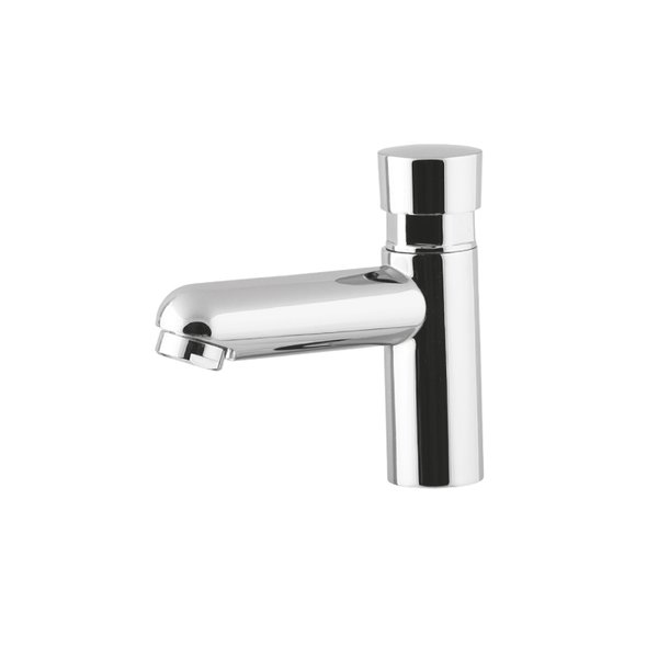 Bateria umywalkowa stojąca PERFEXIM S4, chrom (błyszczący), czasowa