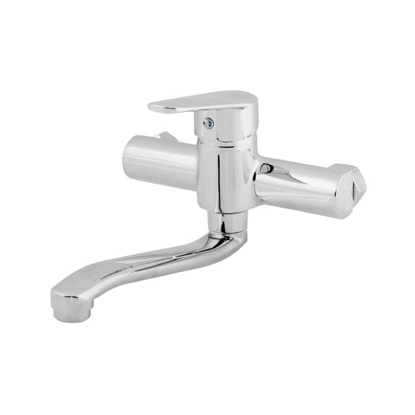 LAU06/18 Bateria LAURA umywalkowa ścienna 18cm głowica 35