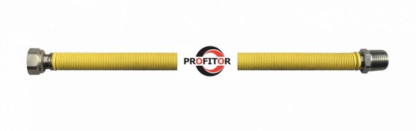 Giętki rozciągliwy przewód do gazu KAS-FLEX 1/2'' FM L100-200