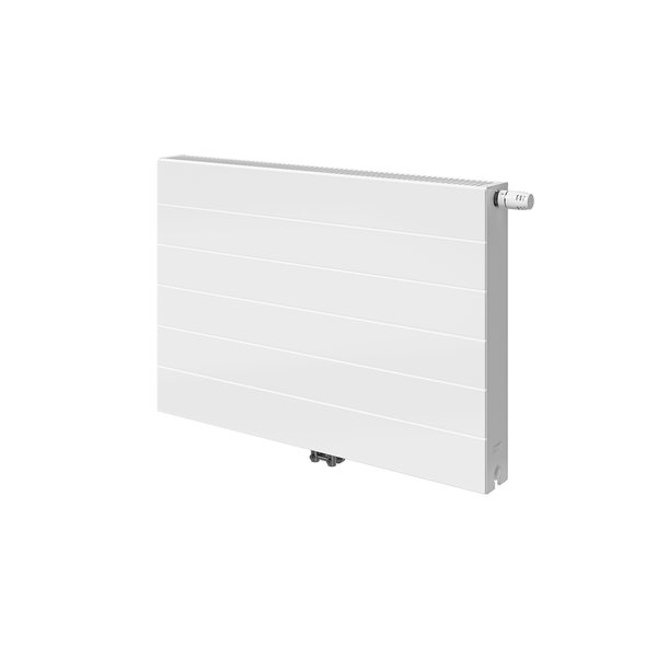 Grzejnik płytowy typ 22 PURMO Ramo Flex RCVF wym. 400 x 1800 mm, kolor biały, moc 2156 W, front Płaski profilowany