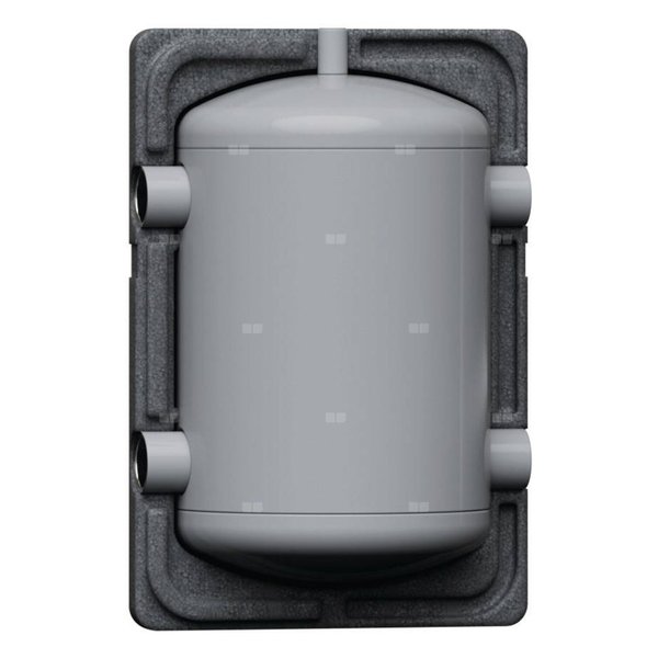 Zasobnik buforowy Reflex Storatherm Heat Mini H 25 do instalacji grzewczych, kolor szary, 4 bar, z przyłączami poziomymi