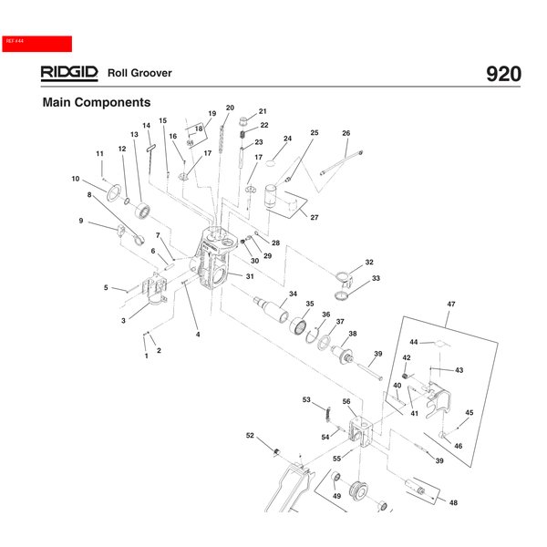 Naklejka ostrzegawcza, osłona