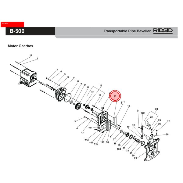 Obudowa, przekładnia silnikowa do szyn