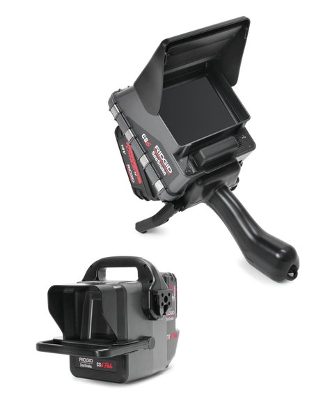 System kamery SeeSnake Compact2 z cyfrowym monitorem rejestrującym CS6x VERSA, 1 akumulatorem 18V 4,0 Ah i 1 ładowarką