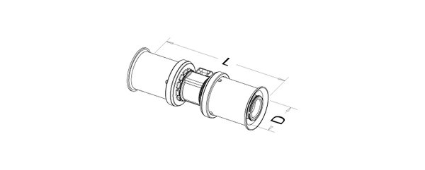 Złączka prosta 40 x 25 mm