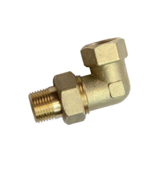 Śrubunek 90' RUMET mosiądz 1'' x 1'' (GW x GZ)