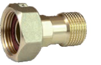 Przedłużka redukcja RUMET mosiądz 3/4'' x 1/2'' (GW x GZ), 47 mm