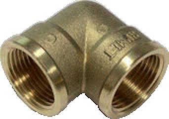 Kolano 90' RUMET mosiądz 1/2'' x 1/2'' (GW), 22 mm