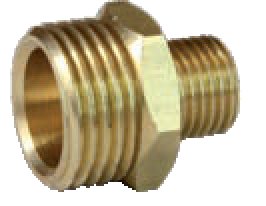 Nypel redukcja RUMET mosiądz 3/8'' x 1/4'' (GZ)
