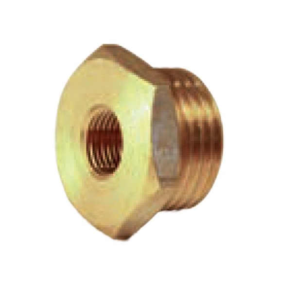 Złącze redukcja RUMET mosiądz 1/2'' x M10x1 (GZ x GW), 15 mm