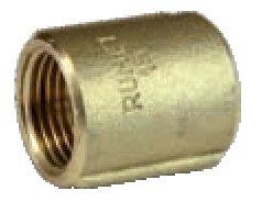 Mufa RUMET mosiądz 1'' (GW), 37 mm