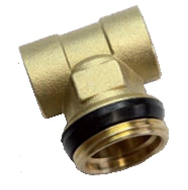 Złącze trójnik RUMET Mosiądz 1/2'' x 1'' x 1/2'' (GW x GZ x GW)