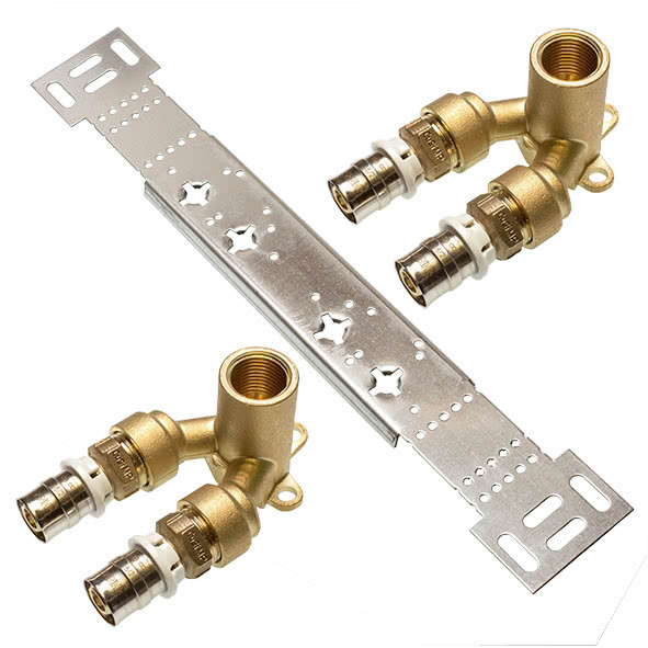 3fit®-Press pb-free listwa montażowa do kolana ściennego podwójnego 16x1/2x16