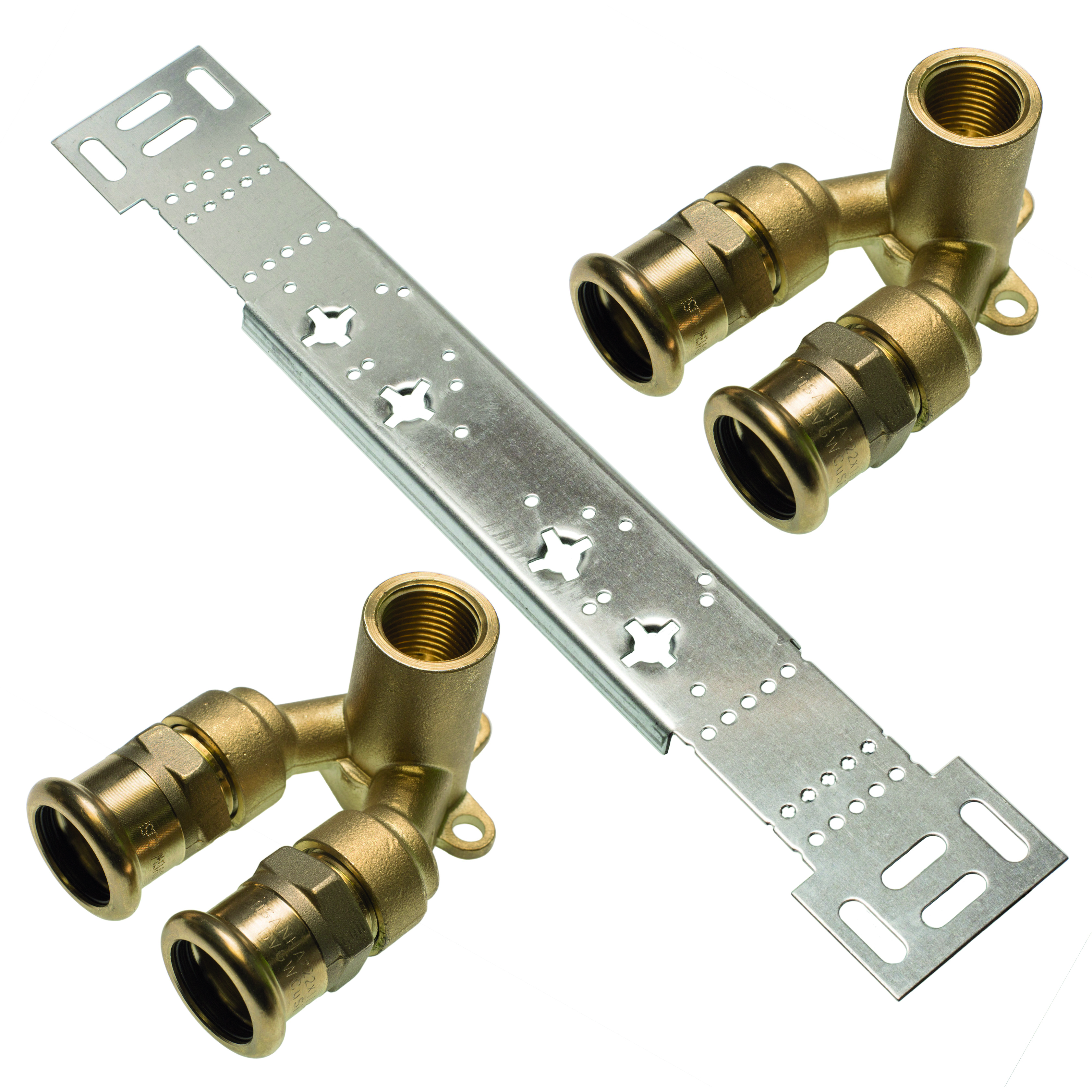PURAPRESS® Listwa montażowa z kolanami ściennymi podwójnymi 15x1/2x15