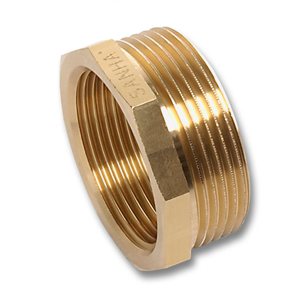 Złącze SANHA 541 redukcja, mosiądz, 3/8'' x 1/8'' (GZ x GW)