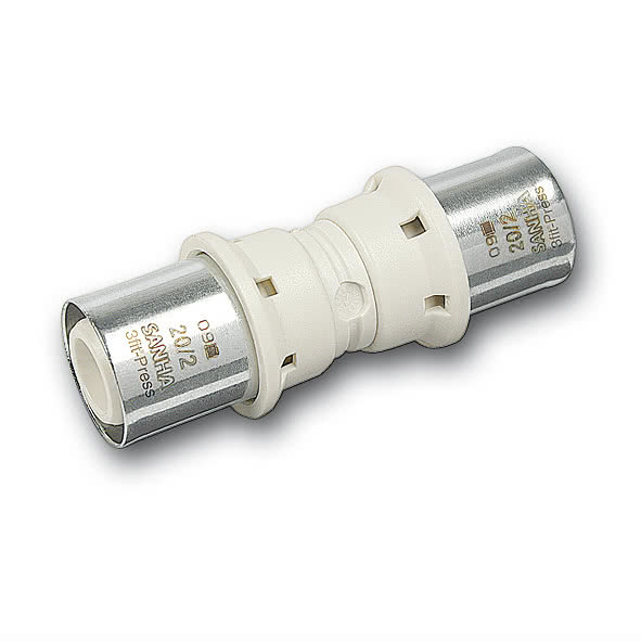 Mufa SANHA 3fit Press PPSU trzyczęść., brąz, 20 mm (zacisk)