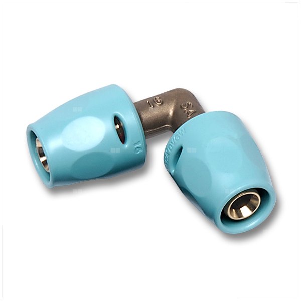 Kolano 90' SANHA 3fit Push Dwuczęściowy, Cu, 20 mm (ww x ww)