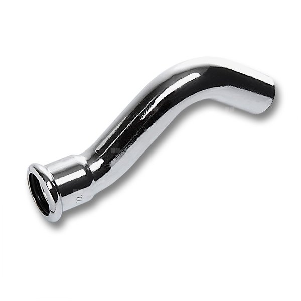 Obejście SANHA Press, miedź (chromowanie) (chrom), 12 mm (zw x zz)