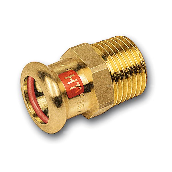 Nypel SANHA Press Solar, miedź, 54 mm x 2'' (zw x GZ)