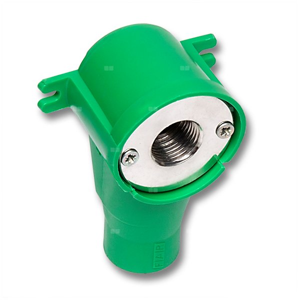 Kolano 90' SANHA NiroTherm Press ścienne w izolacji dwuczęściowy, stal nierdzewna, 15 mm x 1/2'' (zw x GW)