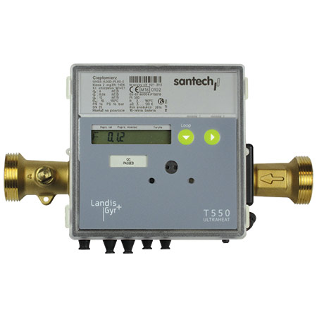 Licznik chłodu UH50 qp 3,5 m3/h, czujniki Jumo Pt500 5,2x45 mm L = 3,0 m, osłony L = 63 mm, śrubunek 1" - powrót