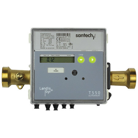 Licznik chłodu UH50 qp 10,0 m3/h, czujniki Jumo Pt500 5,2x45 mm L = 3,0 m, osłony L = 83 mm, śrubunek 1 1/2"
