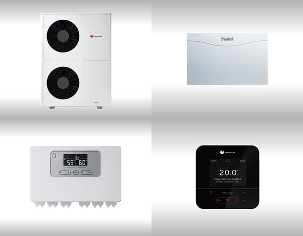 Pompa ciepła powietrzna powietrze-woda monoblok SAUNIER DUVAL GeniaAir HA 10-6 O 9.2 kW 400 V + Moduł sterowania HPIM SD + Regulator SRC 720