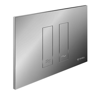 Płytka przyciskowa do WC MONTUS Tower, biała do modułów schell, spłukiwanie dwustopniowe