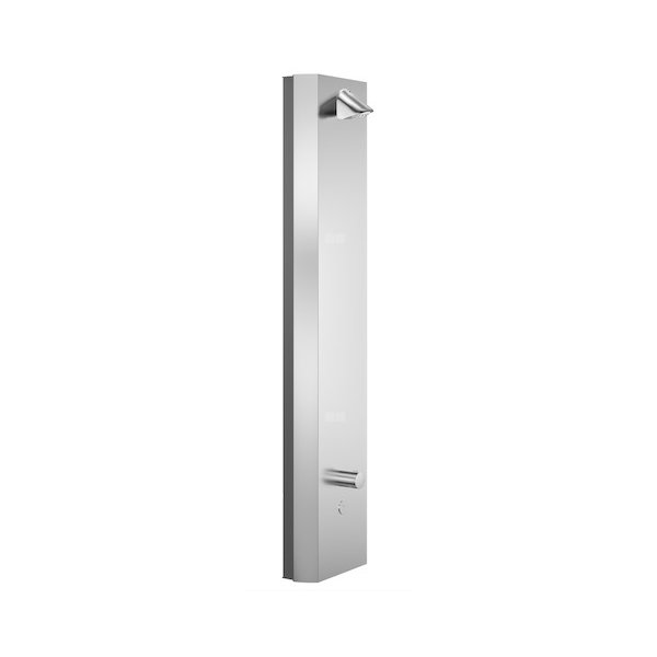 Naścienny panel natrysku LINUS INOX DP-C-T, z termostatem ThermoProtect i mieszaczem