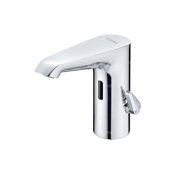 Bateria umywalkowa XERIS E2  MID, 230V, CHROM  elektroniczna typ HD-M, zasilacz podtynkowy