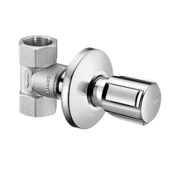 Zawór podtynkowy z pokrętłem Comfort dn 20 3/4'' chrom