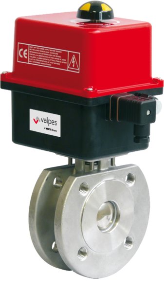 Zawór odcinający kulowy ze stali nierdzewnej typ 221/223, kołnierzowy z napędem elektrycznym 230V AC, Pnom=1.6MPa, Tmax=180C DN 50
