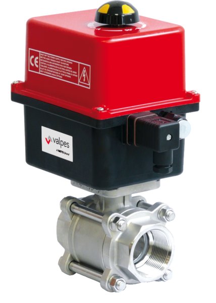 Zawór odcinający kulowy ze stali nierdzewnej typ 273 gwintowany z napędem elektrycznym 230V AC, Pnom=1.6MPa, Tmax=180C 1 1/2"