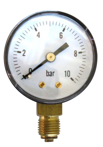 Manometr do montażu pionowego gwintowany zew. typ 2212B 0/1 BAR 1/4''