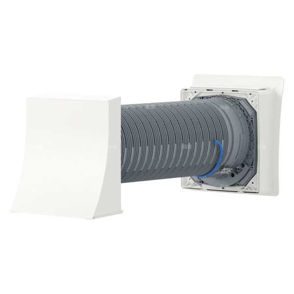 Decentralny rekuperator VRL-W 100 P 15-100 m3/h, 28/40 dB(A) przy 32/70 m/3h, odzysk ciepła do 92%, filtry F7/G2, Wymagany osprzęt: sterownik RC-2-VD P/2/4/8., VRL-W 100 P