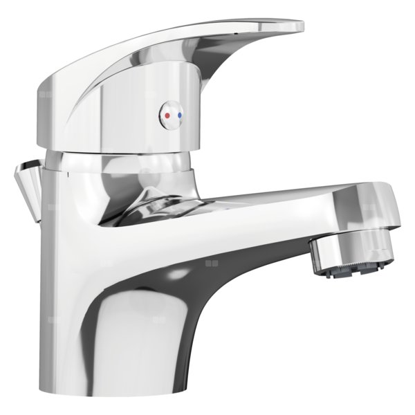 Bateria umywalkowa stojąca STIEBEL ELTRON MAE-W, chrom, w zest.: korek automatyczny, stały, montaż blat / otwór na baterię