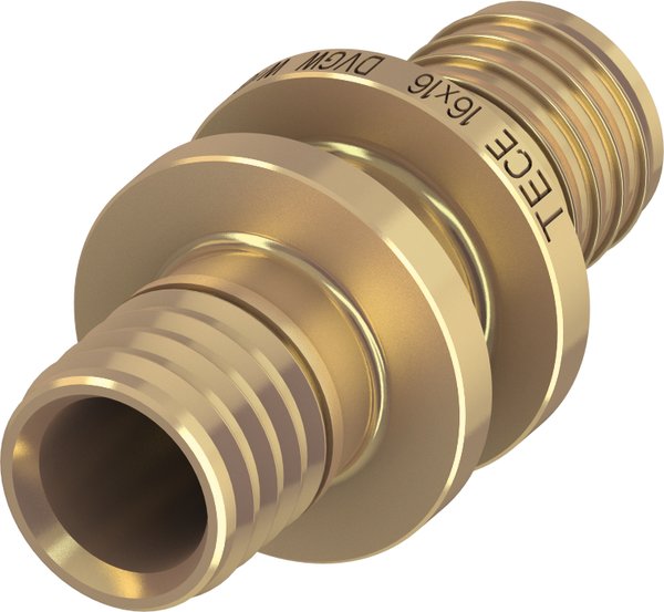 Złączka TECE flex, mosiądz, 14 mm (zz x zz)