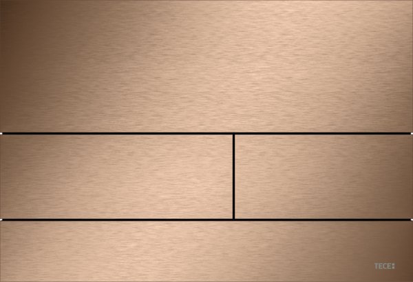 Przycisk spłukujący do stelaża (Mechaniczny) TECE square metal, kolor czerwone złoto szczotkowane "anti-fingerprint"