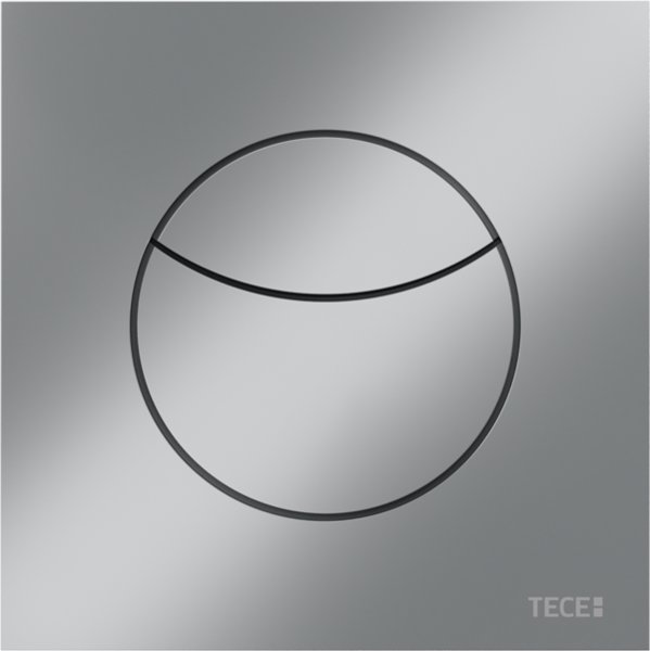 TECEflushpoint - Zestaw przyłączeniowy, (spłukiwanie dwoma ilościami wody), obudowa kwadratowa, tworzywo chrom matowy