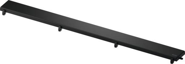TECEdrainline - ruszt prosty ''steel'' 1200 mm, czarny matowy