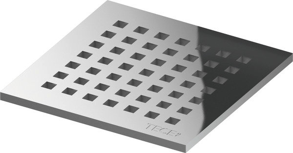 Ruszt ozdobny quadratum 142 x 142 mm do odpływu prysznicowego ze stali nierdzewnej TECE drainpoint S