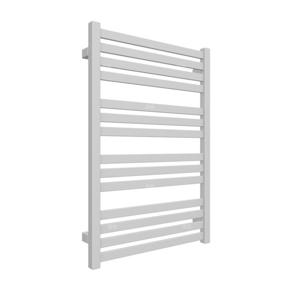 Grzejnik elektryczny TERMA MARLIN 530 x 780 mm, kolor srebrny mat, moc 400 W, podłączenie E8, kabel spiralny z wtyczką