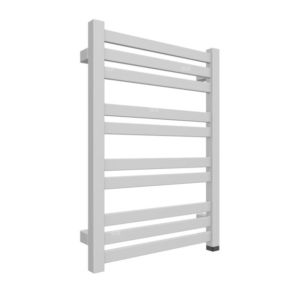 Grzejnik elektryczny TERMA MARLIN ONE 430 x 600 mm, kolor stal nierdzewna, moc 300 W, podłączenie E1, kabel prosty bez wtyczki 1,5m srebrzysty