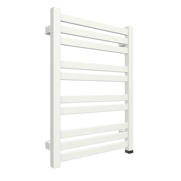 Grzejnik elektryczny TERMA MARLIN ONE 430 x 600 mm, kolor biały sygnałowy RAL9003, moc 300 W, podłączenie E1, kabel spiralny z wtyczką 2,5m biały