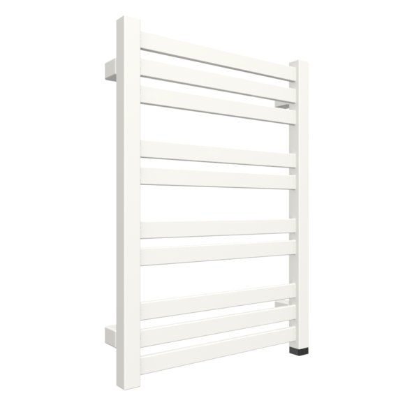 Grzejnik elektryczny TERMA MARLIN ONE 430 x 600 mm, kolor biały drogowy RAL9016, moc 120 W, podłączenie E1, kabel prosty bez wtyczki 1,5m biały