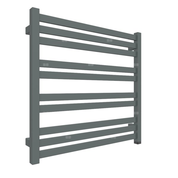 Grzejnik elektryczny TERMA MARLIN ONE 630 x 600 mm, kolor metaliczny szary, moc 400 W, podłączenie E8, kabel prosty bez wtyczki