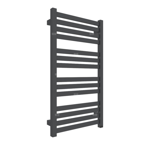 Grzejnik elektryczny TERMA MARLIN ONE 430 x 780 mm, kolor metaliczna czerń, moc 300 W, podłączenie E8, kabel prosty bez wtyczki